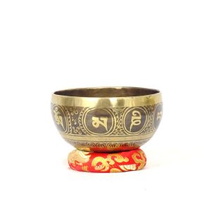 Engraved Mantra Singing Bowl - 14 cm